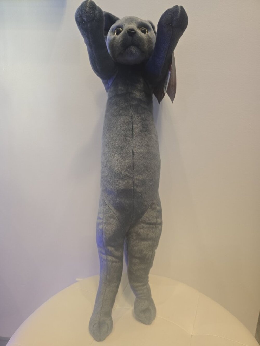 2025 UCC EXCLUSIVE Crazy Kitten 20″ Standing Cat Plushy Gray NEW Collectible HTF